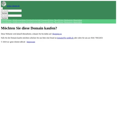 Screenshot grüne-chemie.de