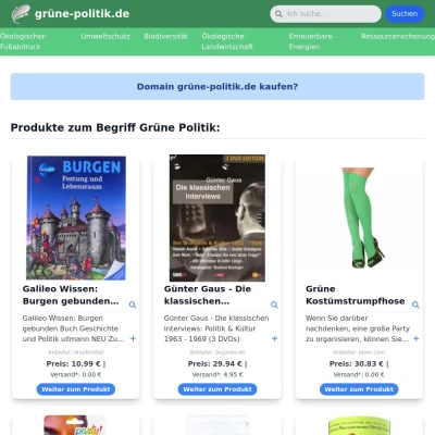 Screenshot grüne-politik.de