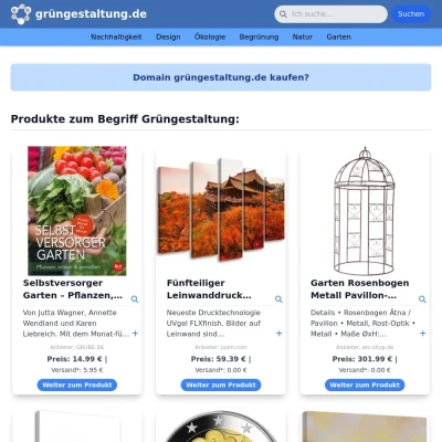 Screenshot grüngestaltung.de