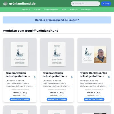 Screenshot grönlandhund.de