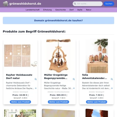 Screenshot grönwohldshorst.de