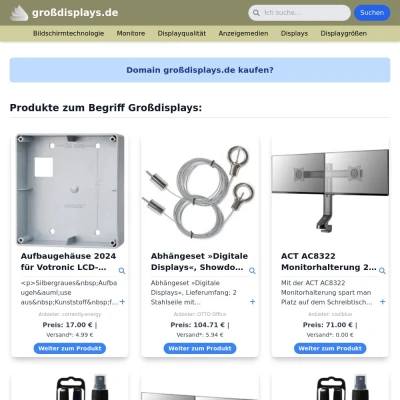Screenshot großdisplays.de
