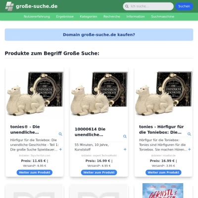 Screenshot große-suche.de