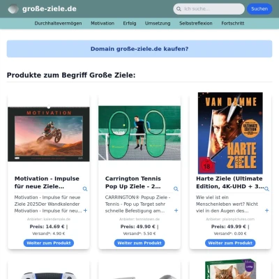 Screenshot große-ziele.de