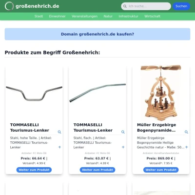 Screenshot großenehrich.de