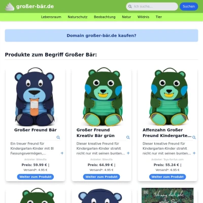 Screenshot großer-bär.de