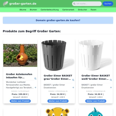 Screenshot großer-garten.de