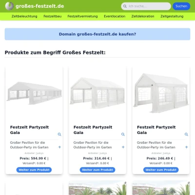 Screenshot großes-festzelt.de