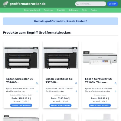 Screenshot großformatdrucker.de