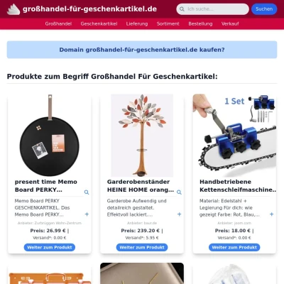 Screenshot großhandel-für-geschenkartikel.de