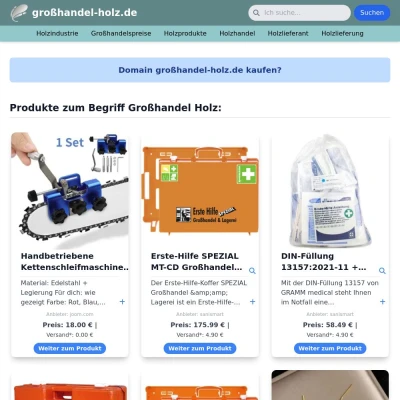 Screenshot großhandel-holz.de