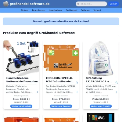 Screenshot großhandel-software.de