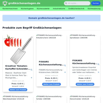 Screenshot großküchenanlagen.de