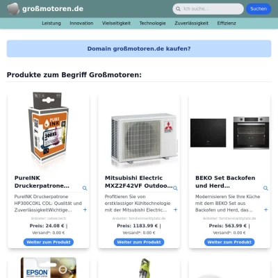 Screenshot großmotoren.de