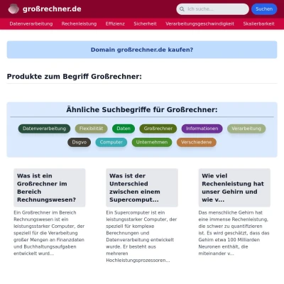 Screenshot großrechner.de