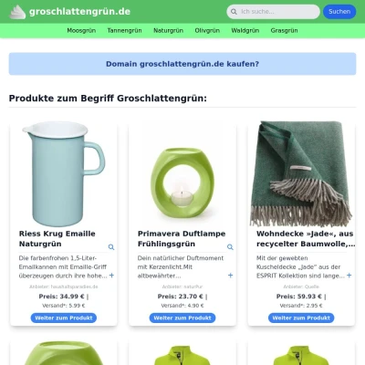 Screenshot groschlattengrün.de