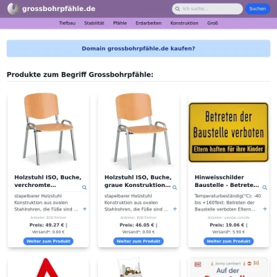 Screenshot grossbohrpfähle.de