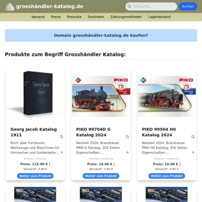 Screenshot grosshändler-katalog.de