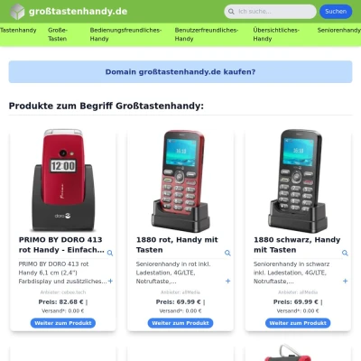 Screenshot großtastenhandy.de