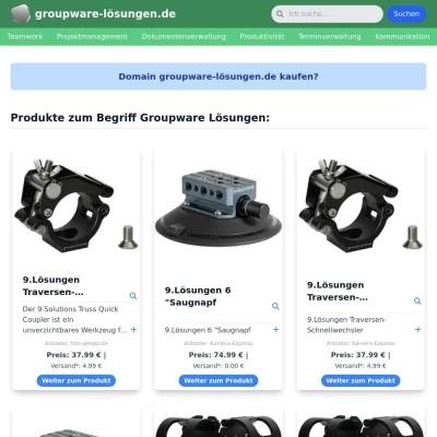 Screenshot groupware-lösungen.de