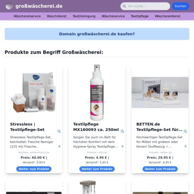 Screenshot großwäscherei.de