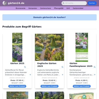 Screenshot gärten24.de