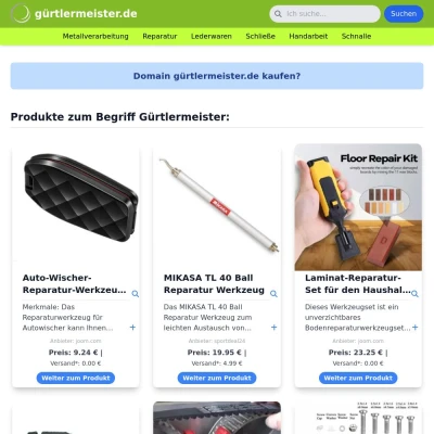 Screenshot gürtlermeister.de