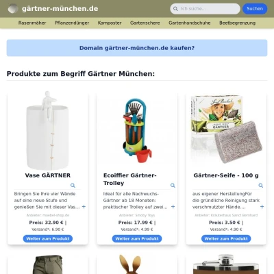 Screenshot gärtner-münchen.de