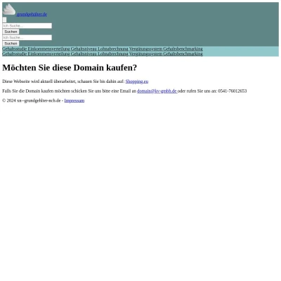 Screenshot grundgehälter.de