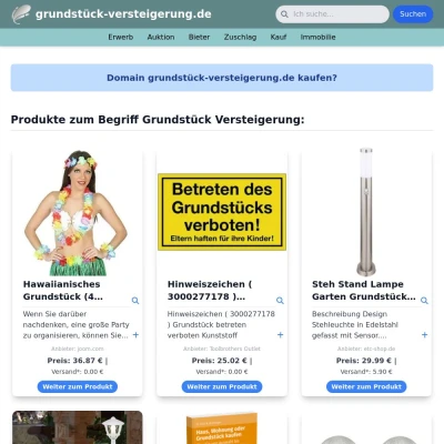 Screenshot grundstück-versteigerung.de