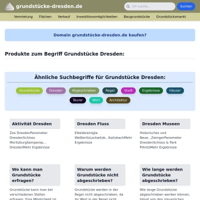 Screenshot grundstücke-dresden.de