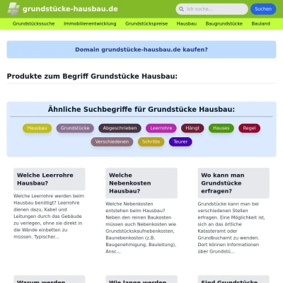 Screenshot grundstücke-hausbau.de