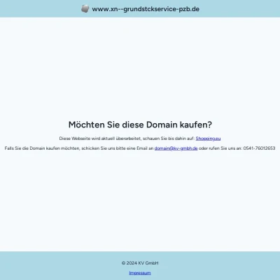 Screenshot grundstückservice.de