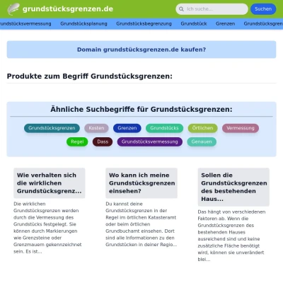 Screenshot grundstücksgrenzen.de