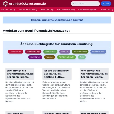 Screenshot grundstücksnutzung.de