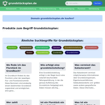 Screenshot grundstücksplan.de