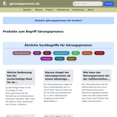 Screenshot gärungsprozess.de