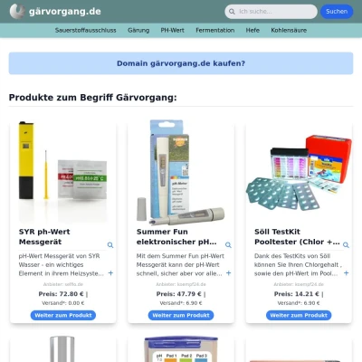 Screenshot gärvorgang.de