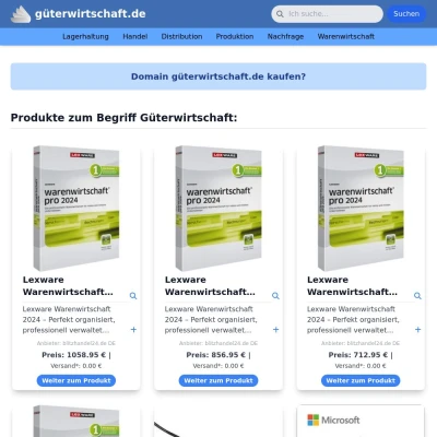 Screenshot güterwirtschaft.de