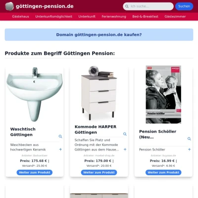 Screenshot göttingen-pension.de