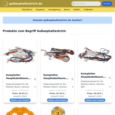 Screenshot gußasphaltestrich.de