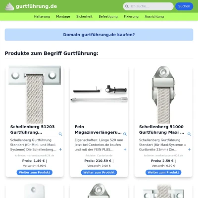Screenshot gurtführung.de