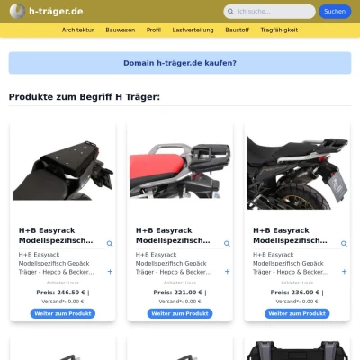 Screenshot h-träger.de