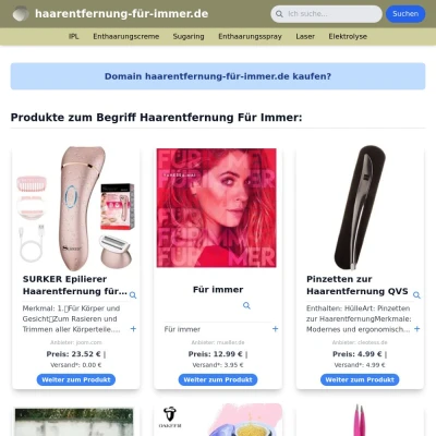 Screenshot haarentfernung-für-immer.de