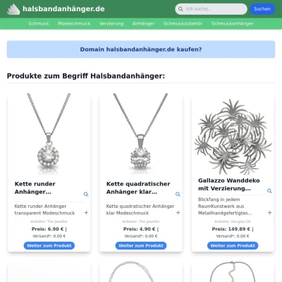 Screenshot halsbandanhänger.de