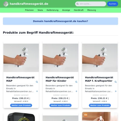 Screenshot handkraftmessgerät.de
