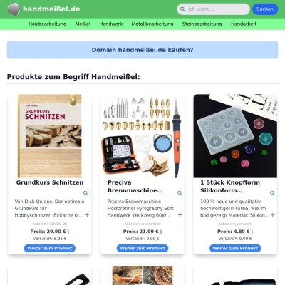 Screenshot handmeißel.de