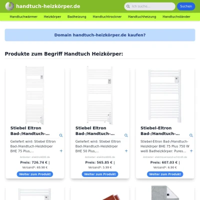 Screenshot handtuch-heizkörper.de