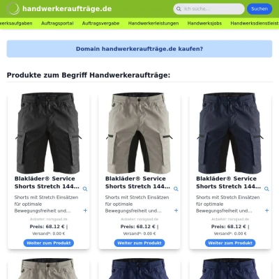 Screenshot handwerkeraufträge.de