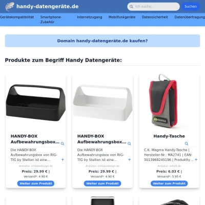 Screenshot handy-datengeräte.de